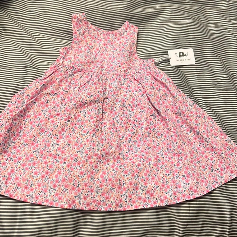 Emporio Baby Sleeveless pink Dress 24m girl NWT